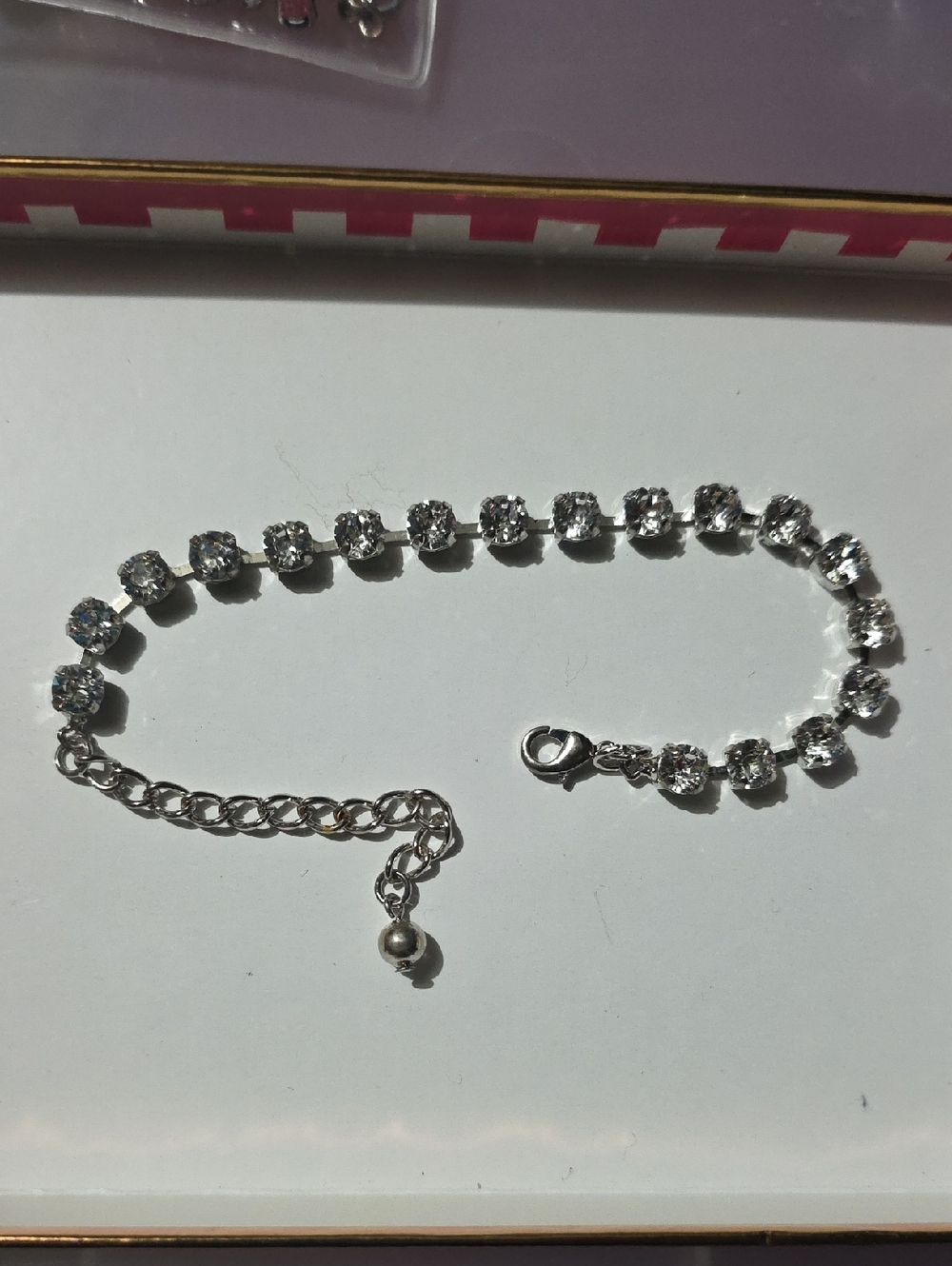 Silver Swarovski Crystal Tennis Bracelet